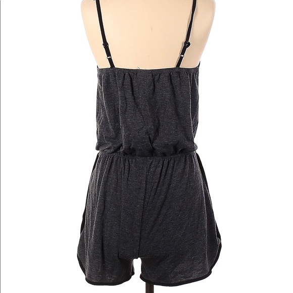 Mossimo Romper Gray and Black Spaghetti Strap Romper - Picture 2 of 2